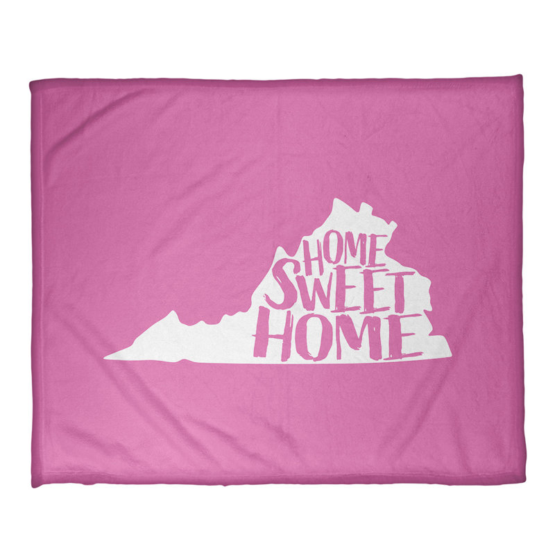 Jeté polaire virginie de la maison, l 52,5 po x L 62,5 po, Rose