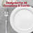 Silver with White Handle Moderno Disposable Plastic Dinner Forks