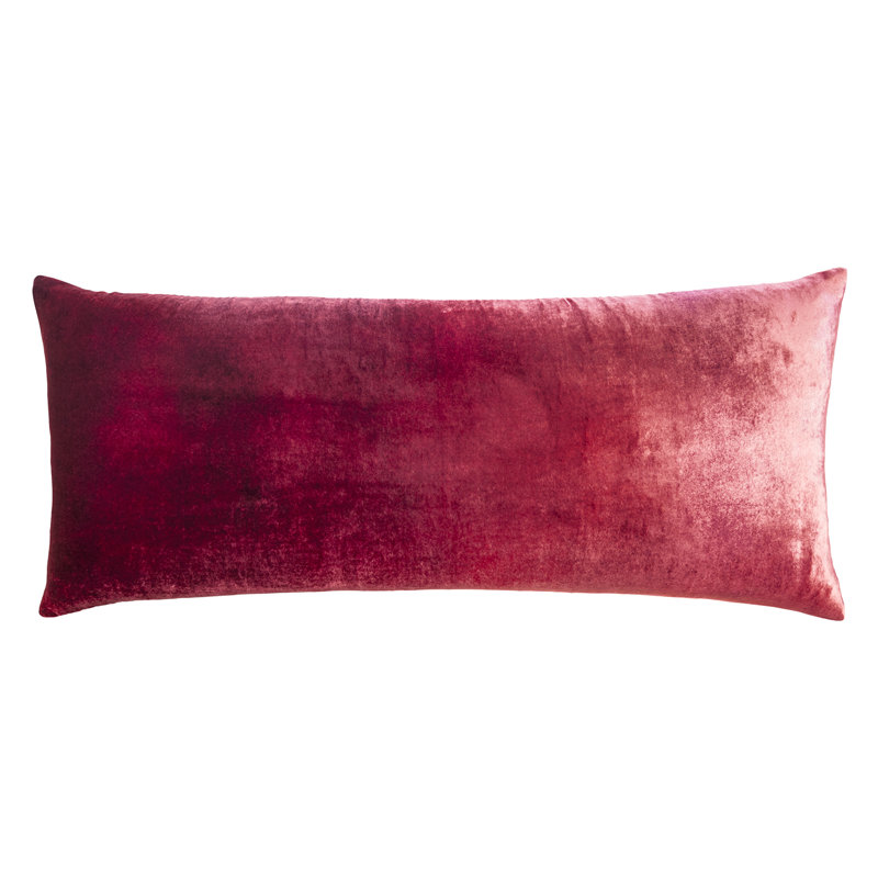 Ombre Large Rectangle Velvet Pillow Cover & Insert, Robin's Egg, 22" H x 22" W 