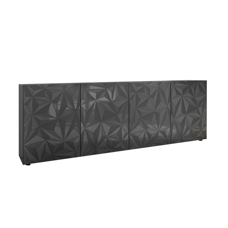 Bromborough 241 Cm Wide Sideboard, Dark Grey