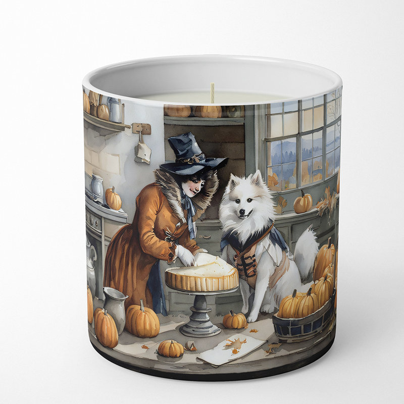 Bougie parfumée Pumpkin Pie avec support en céramique