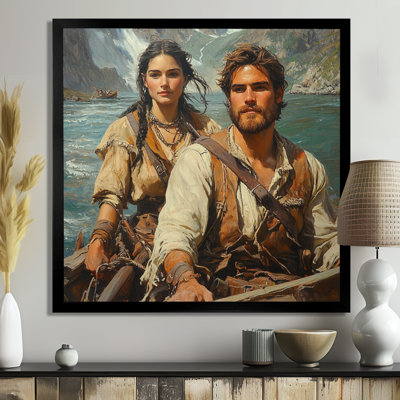 Ayza Lewis And Clark Expedition In 1804 I - Native American warrior Wall Art