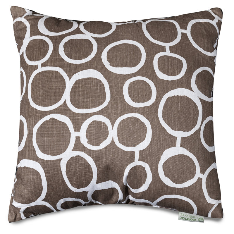Coussin en coton Fusion, H 20 po x l 20 po, Moka
