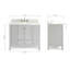 Ensemble de meuble-lavabo simple 43 po Cambridge-346022283-302232324