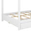 Lit superposé en bois avec échelle et lit gigogne extensible Queen-Over-Queen-2111635420
