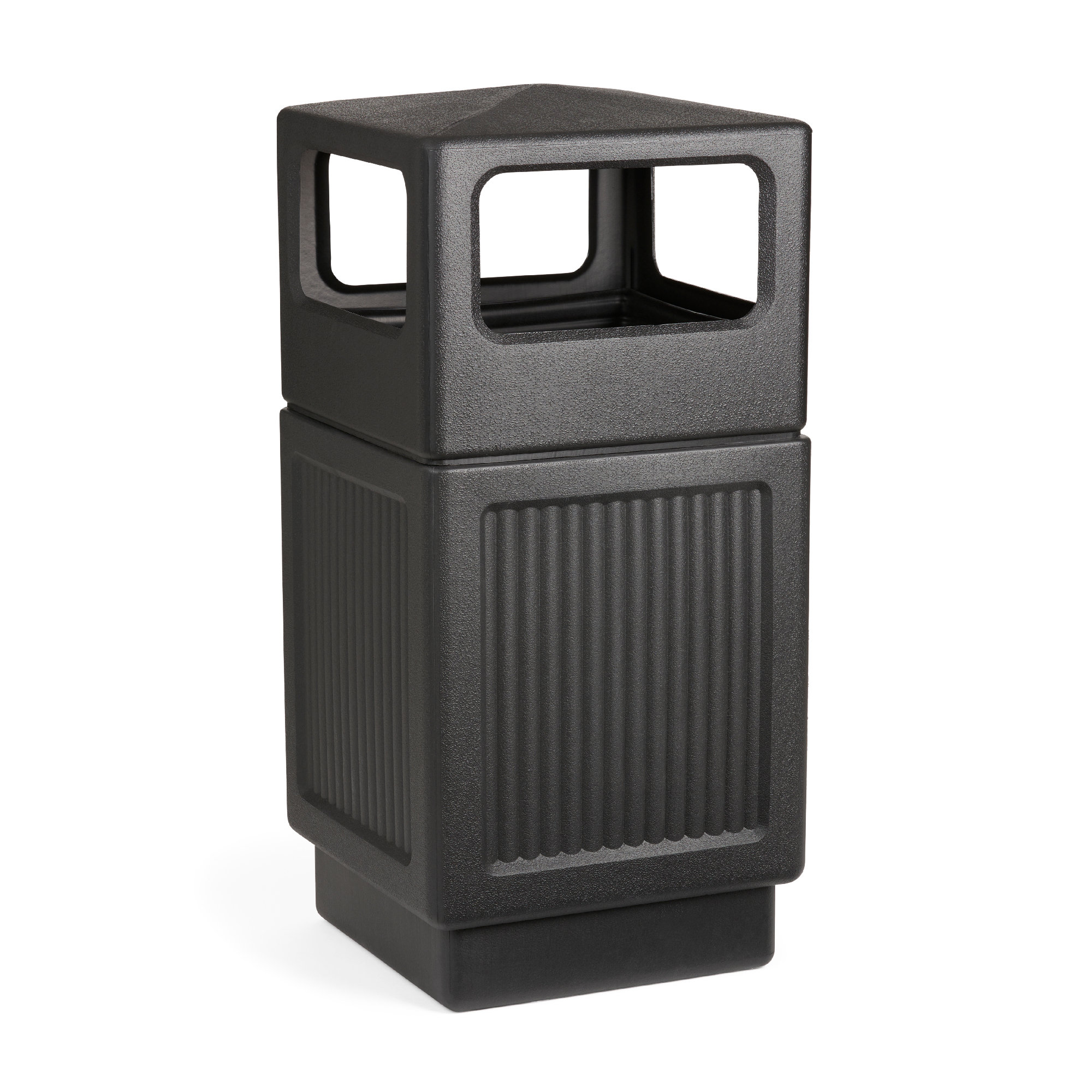 Safco Products Company Canmeleon Plastic 38 Gallon Open Trash Can ...