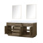 Ensemble de meuble-lavabo double 72 "avec miroir-82319071-82319073