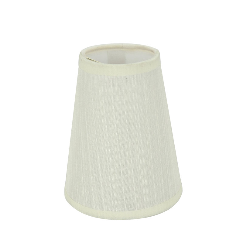 Off-White Gauze Textured Fabric Empire Lamp Shade Set