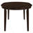 Cappuccino Oval Dining Table With Leaf Extension