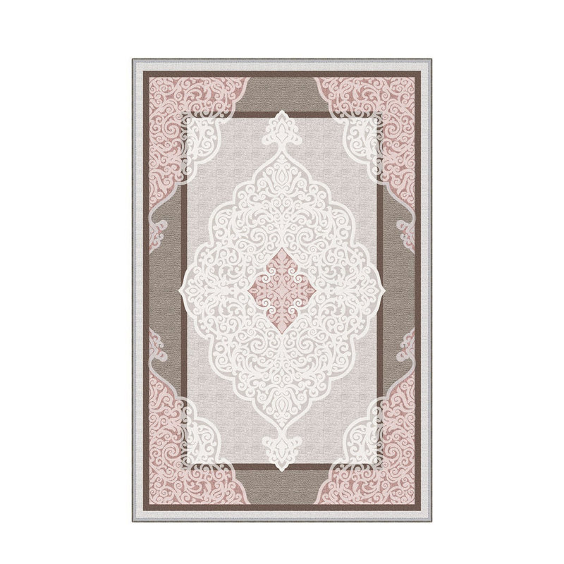 Stylish Hall Carpet 2.6 x 9.8 Feet - 100% Polyester, 0.04 in Pile Height | Antibacterial, Non-Slip PVC Felt Dot Underside | Machine Washable, 3D Digital Print | Perfect for Home Entryways & Living Spaces