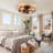 20.4" Bloneva Farmhouse Caged Ceiling Fan with Light Kit and Remote Control Included-1670758969