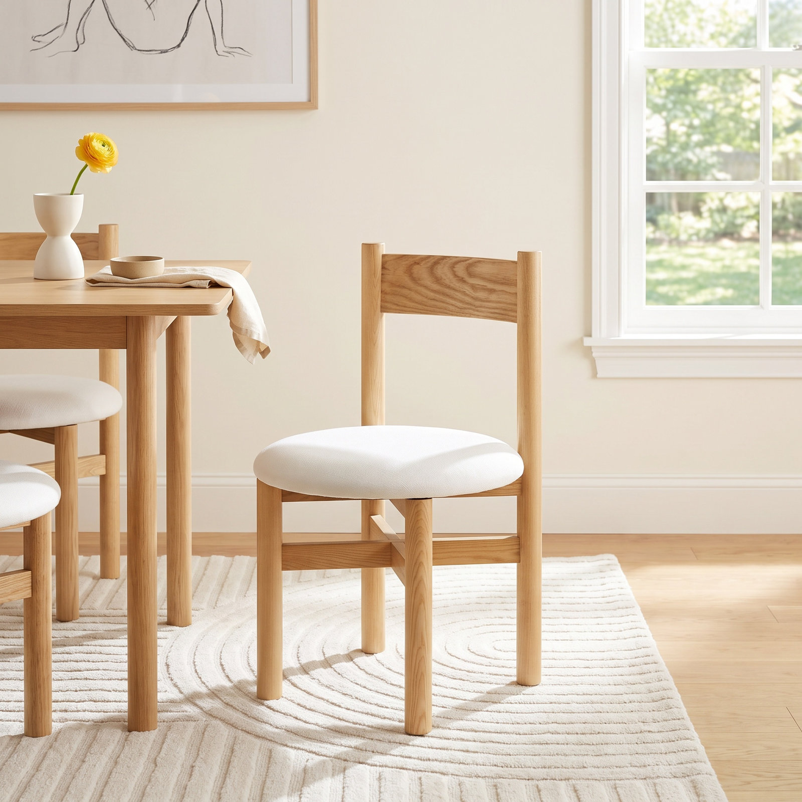Zoyah Linen Dining Chair