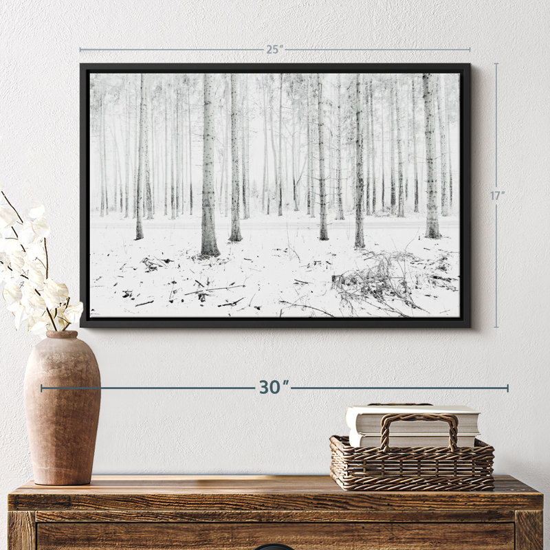 Impression sur toile Langenargen Winter Forest, H 17 po x l 25 po