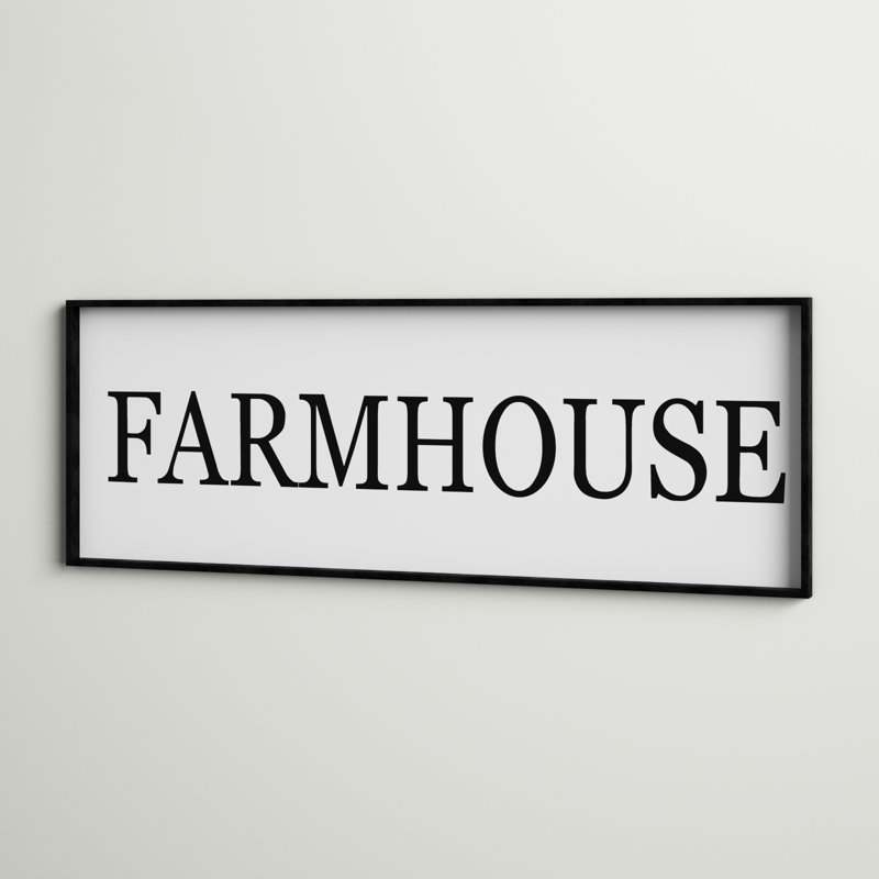 Plaque murale Farmhouse, Noir