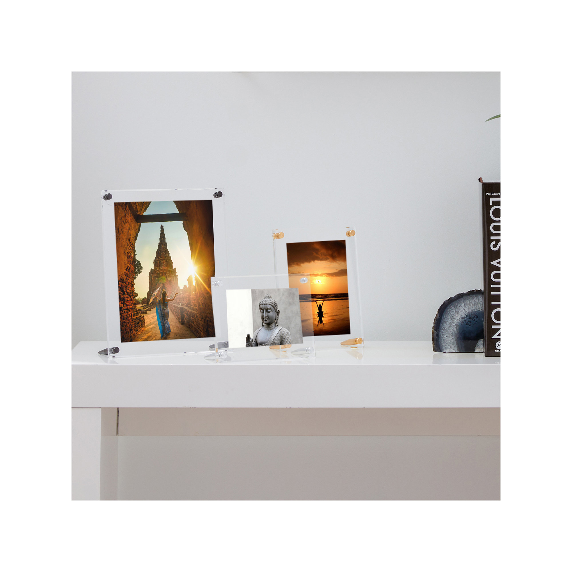 Cateno Tabletop Reversible Picture Frame, 8" x 10", Graphite