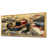 Toile avec cadre flottant or