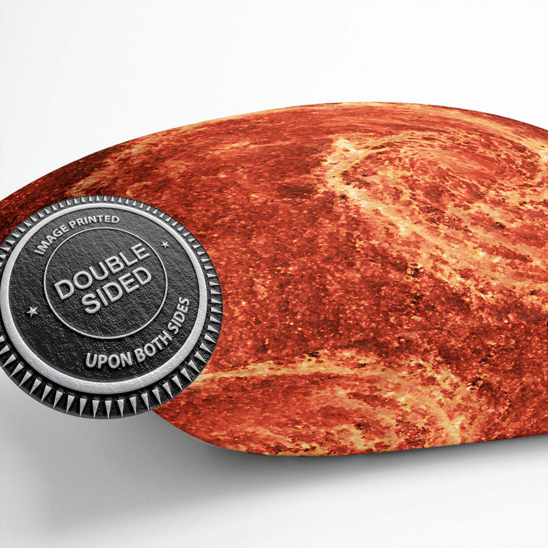Universe Vol.29 Cushion with Filling, 40cm H x 40cm W x 15cm D, Orange/Yellow