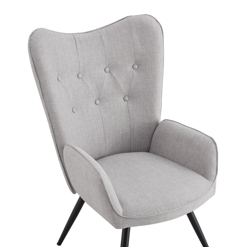 Baranowski Upholstered Armchair with Footstool