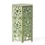 Table d'appoint en fer 12 po avec motif, 10,5 po x 18,5 po, ornement de patio 12 po, découpe charmante-1822956977