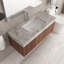 48 po Meuble-lavabo mural avec lavabo