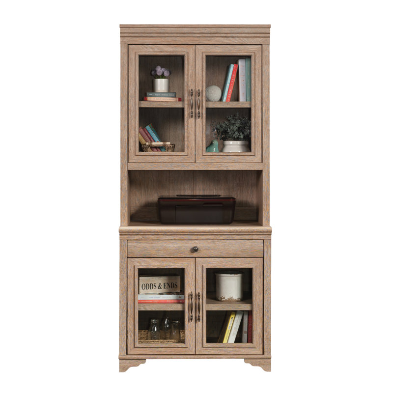 Bahut de bibliothèque, finition brune