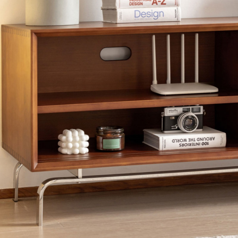 Meuble télé rétro - Rangement moderne compact, H 21,34 po x L 82,68 po x l 15,75 po