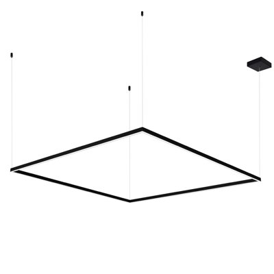 Luminaire suspendu carré ajustable certifié ETL à hauteur réglable de 51 po Atria