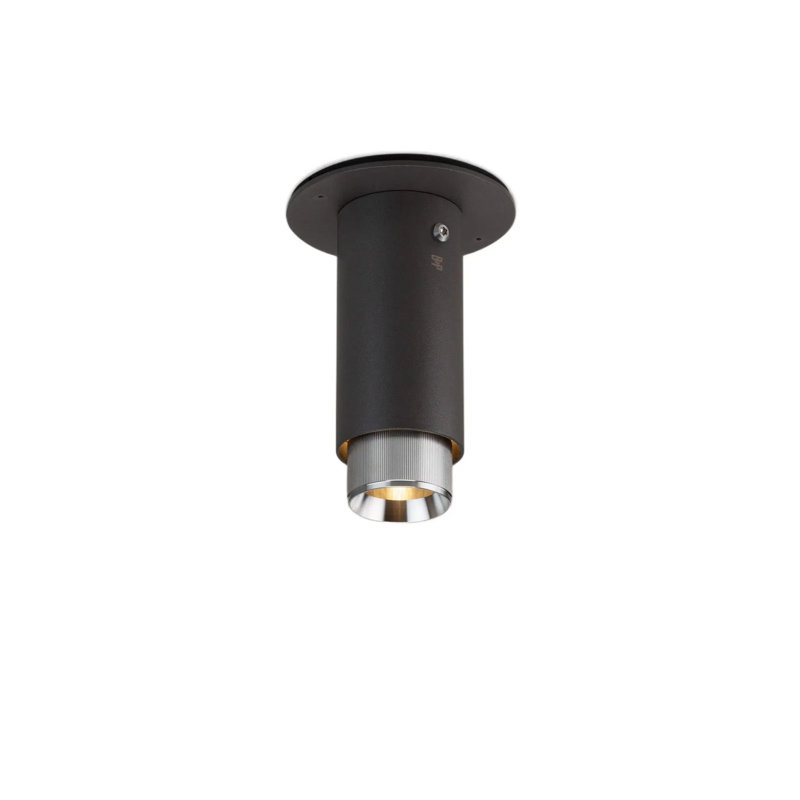 1 - Light Flush Mount, Steel, Graphite