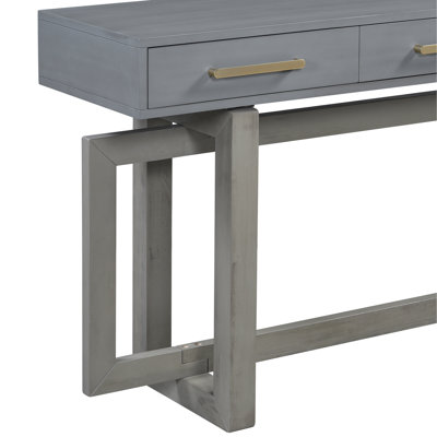 Console élégante avec trois tiroirs, table d'entrée très longue pour vestibule, couloir, salon, vestibule, couloir