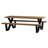 Tablo 8 - Person Metal Patio Dining Set with Rectangular Table