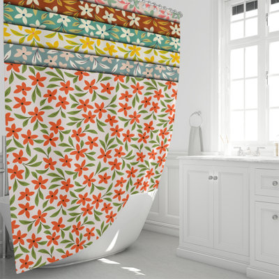 Rideau de douche simple Floral