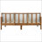 Convertible Outdoor Daybed Sofa Bed with Acacia Wood Frame and Waterproof Cushions for Patio, Backyard, and Pool Areas-509928182