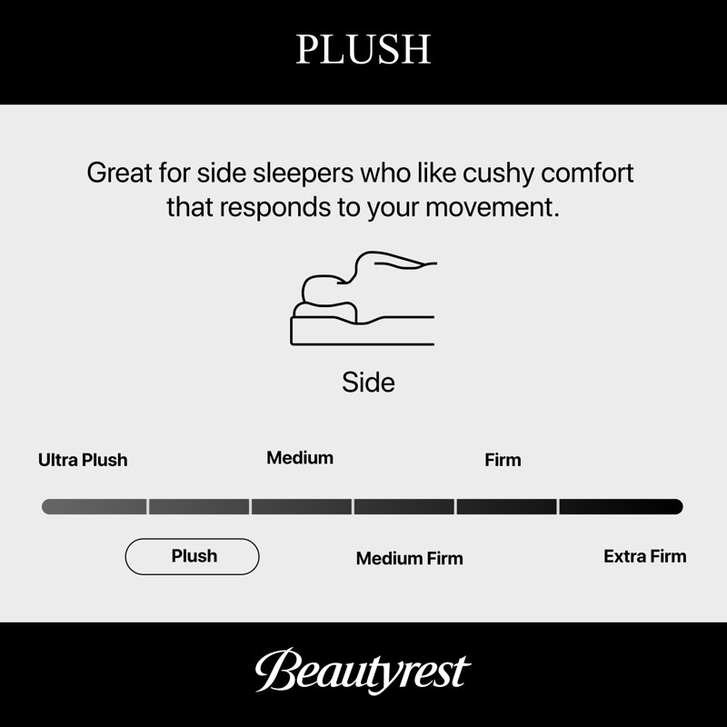 Black Series Two Plush 13.5" Hybrid Mattress, Queen