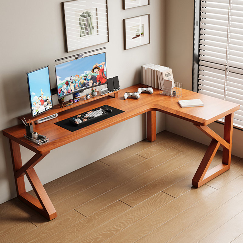 Bureau d'écriture Cherry, Cerisier, Retour à gauche, H 29,53 po x l 62,99 po x P 47,24 po