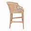 Tabouret de comptoir fabriqué à la main en rotin H 25 po