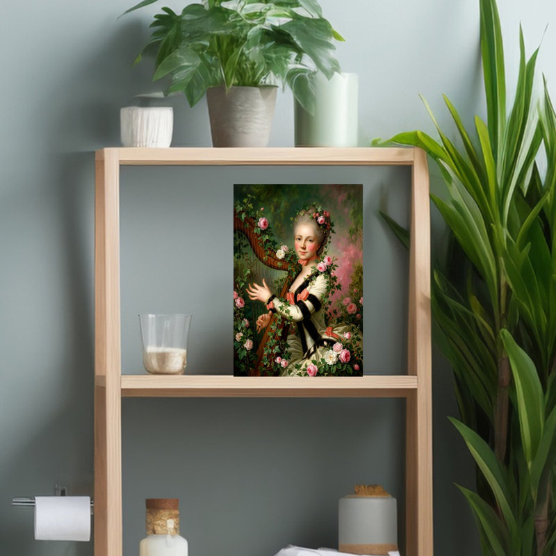 Art mural Mademoiselle Desroches, H 18 po x l 12 po