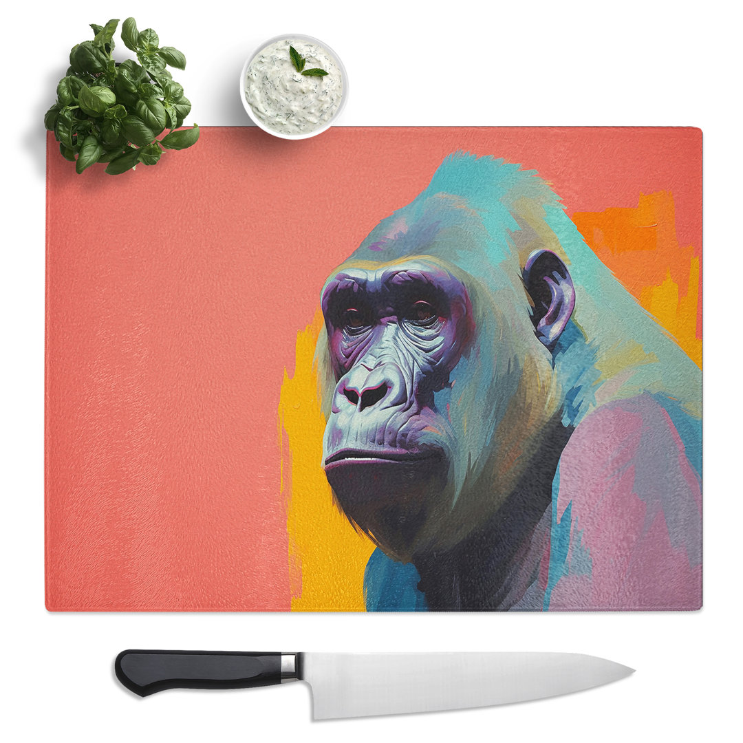 Gorilla Minimalism  Glass Chopping Board