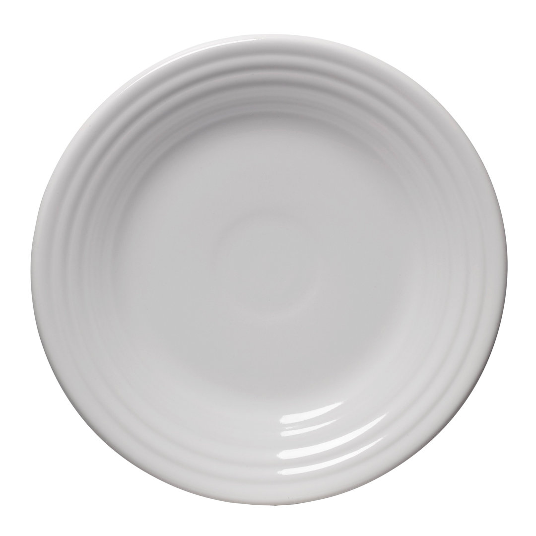 Fiesta Dinnerware Classic Rim 9 Inch Luncheon Plate Fiesta Color: White