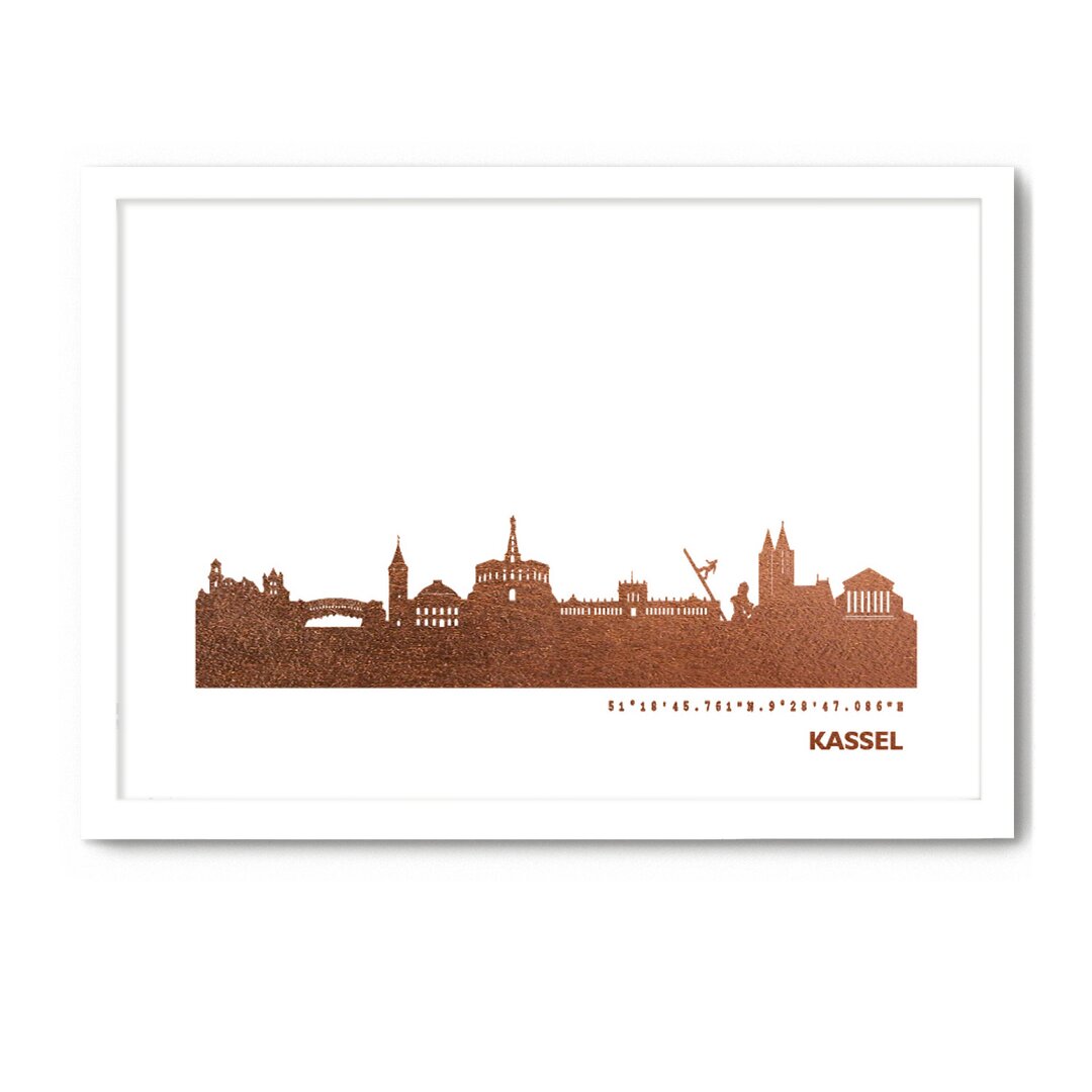 Gerahmtes Poster Kassel Skyline