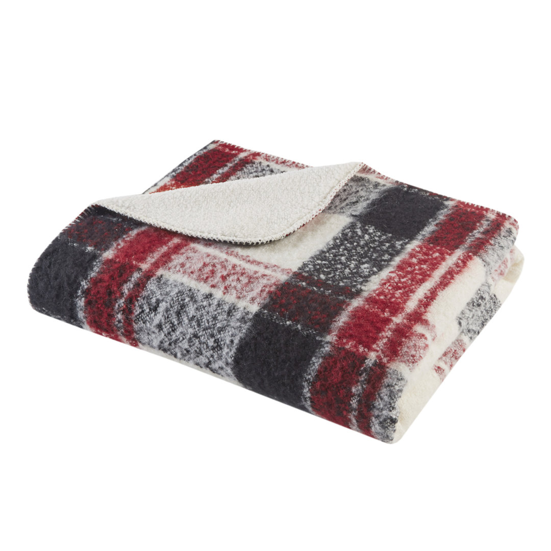 Bloomington Faux Mohair To Sherpa Throw Woolrich 
