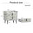 Nightstand With 2 Drawers, Night Stand With Marble-Pattern Tabletop, Modern Beside Table-541901523