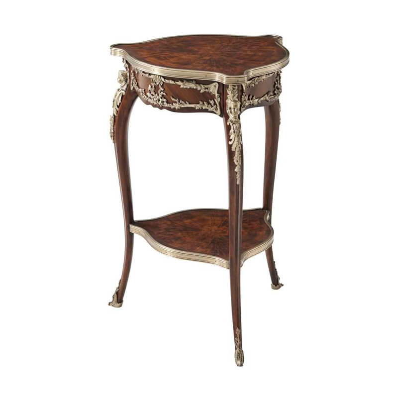 Althorp Elegance Mahogany Brass-Bound Round End Table