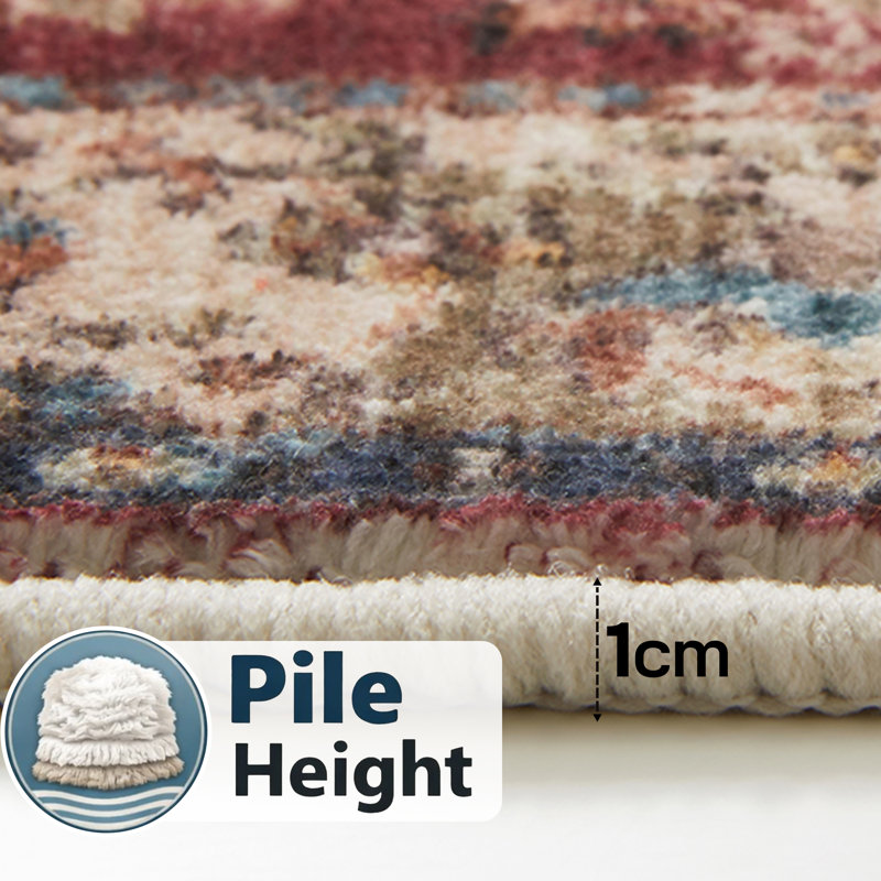 Oriental Machine Tufted Shag Area Rug, Rectangle 80 x 150 cm