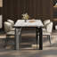 Ensemble de table de salle à manger vintage minimaliste français-106776478