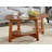 Monterey 48 in. L Oval Mid-Century Modern Wood Coffee Table in Warm Chestnut Finish; Tabletop Thickness 0.5 in. , Modern Take on Mid-Century Design; Accent Piece for Living Room, Living Room Furniture