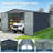  13 ft. W X 20 ft. D Metal Storage Shed Garage Shed-102834419