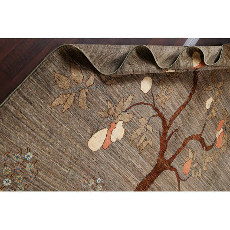 Vegetable Dye Abstract Oriental Area Rug 7x10