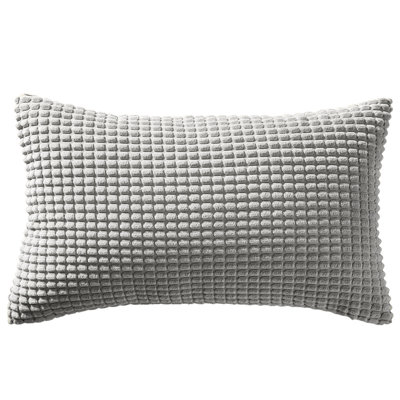 Houndstooth Cotton Blend Reversible Throw Pillow