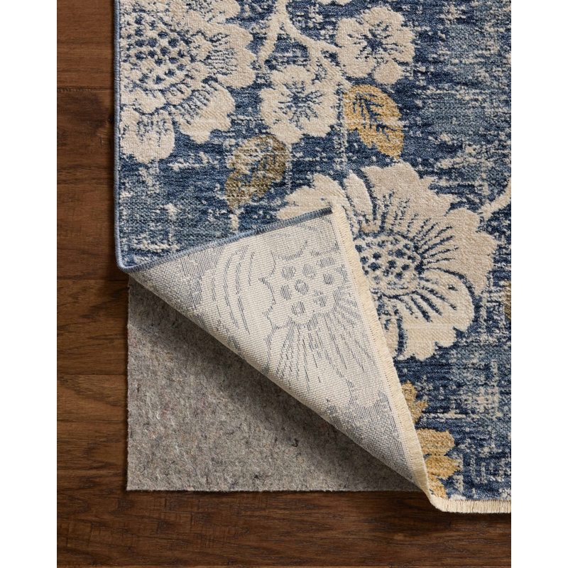 Tapis denim / naturel Loloi Eileen, Rectangle 5 pi 1 po x 7 pi 6 po