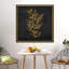 Fleurs tropicales dorées - reproduction sur toile tendue-2006842456